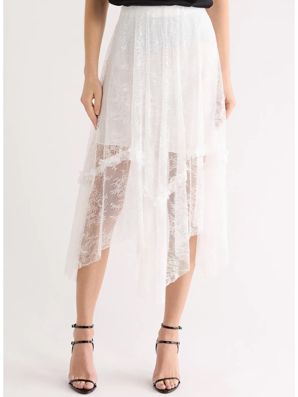ALL SAINTS Josie Asymmetric Lace Skirt